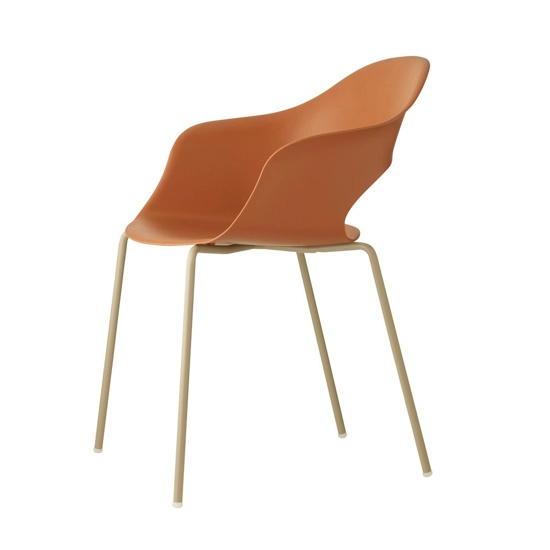 Lady B - Gambe Cromo - Ottone Satinato - Nikel Nero Lucido Sedie in plastica di design Scab 6